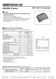 6MBP50RA120 datasheet pdf Fuji Electric