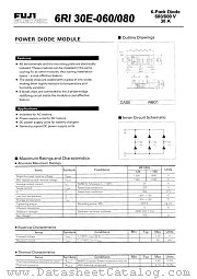 6RI30E-080 datasheet pdf Fuji Electric