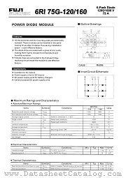 6RI75G-160 datasheet pdf Fuji Electric