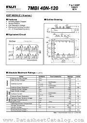 7MBI40N-120 datasheet pdf Fuji Electric