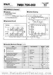 7MBI75N-060 datasheet pdf Fuji Electric