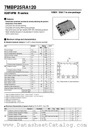 7MBP25RA120 datasheet pdf Fuji Electric