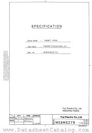 7MBP75NA060-01 datasheet pdf Fuji Electric