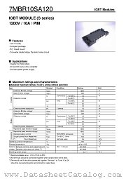 7MBR10SA120 datasheet pdf Fuji Electric