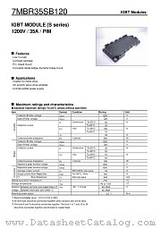 7MBR35SB120 datasheet pdf Fuji Electric