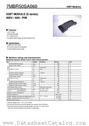 7MBR50SA060 datasheet pdf Fuji Electric