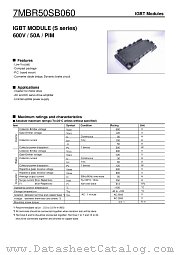 7MBR50SB060 datasheet pdf Fuji Electric