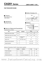 CA201 datasheet pdf Fuji Electric