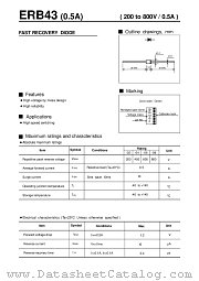 ERB43 datasheet pdf Fuji Electric