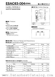 ESAC63-004 datasheet pdf Fuji Electric