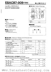 ESAC87-009 datasheet pdf Fuji Electric