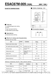 ESAC87M-009 datasheet pdf Fuji Electric