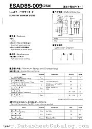 ESAD85-009 datasheet pdf Fuji Electric