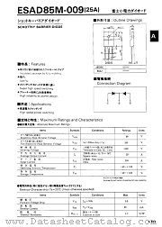 ESAD85M-009 datasheet pdf Fuji Electric
