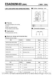 ESAD92M-03 datasheet pdf Fuji Electric