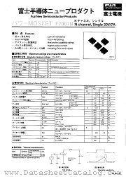 F7007N datasheet pdf Fuji Electric