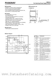 FA3629AV datasheet pdf Fuji Electric