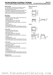 FA7617CPN datasheet pdf Fuji Electric