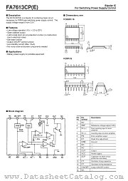 FA7613CPE datasheet pdf Fuji Electric