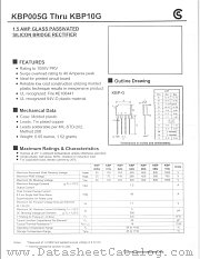 KBP08G datasheet pdf Fuji Electric