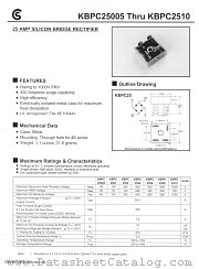 KBPC2508 datasheet pdf Fuji Electric