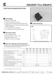 KBU804 datasheet pdf Fuji Electric