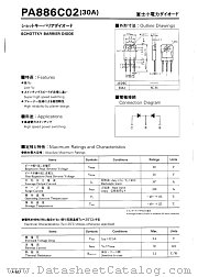 PA886C02 datasheet pdf Fuji Electric