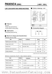 PA905C4 datasheet pdf Fuji Electric