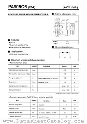 PA905C6 datasheet pdf Fuji Electric