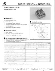 RKBPC25005 datasheet pdf Fuji Electric