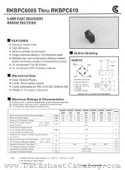 RKBPC601 datasheet pdf Fuji Electric