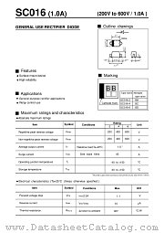 SC016 datasheet pdf Fuji Electric