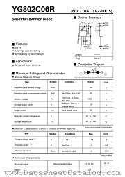 YG802C06R datasheet pdf Fuji Electric