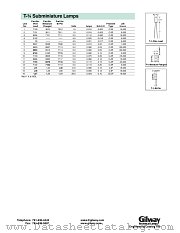 6153 datasheet pdf Gilway Technical Lamp