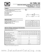 1A9 datasheet pdf GOOD-ARK Electronics