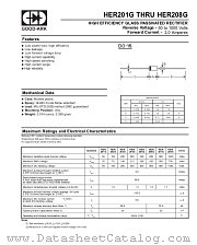 HER201G datasheet pdf GOOD-ARK Electronics