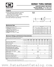 HER605 datasheet pdf GOOD-ARK Electronics