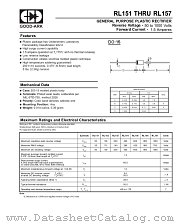 RL153 datasheet pdf GOOD-ARK Electronics
