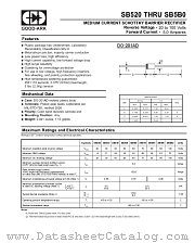 SB570 datasheet pdf GOOD-ARK Electronics
