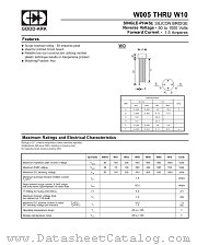 W04 datasheet pdf GOOD-ARK Electronics
