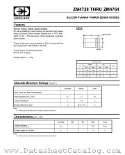 ZM4757 datasheet pdf GOOD-ARK Electronics