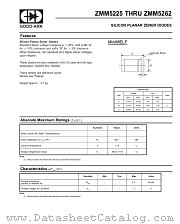 ZMM5257 datasheet pdf GOOD-ARK Electronics