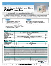 C4675 datasheet pdf Hamamatsu Corporation