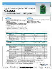 C5923 datasheet pdf Hamamatsu Corporation