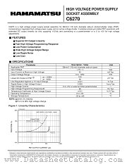 C6270 datasheet pdf Hamamatsu Corporation