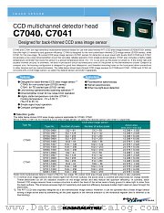 C7041 datasheet pdf Hamamatsu Corporation