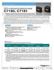 C7180 datasheet pdf Hamamatsu Corporation