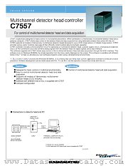C7557 datasheet pdf Hamamatsu Corporation
