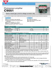 C9051 datasheet pdf Hamamatsu Corporation