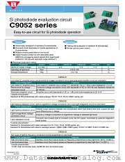 C9052-03 datasheet pdf Hamamatsu Corporation